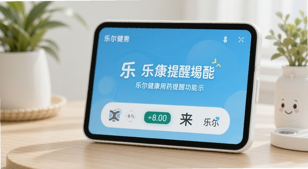 乐尔健康用药提醒功能展示图