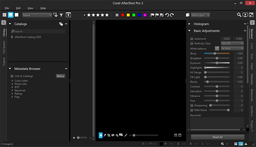 Co-rel AfterShot Pro 3中文激活版运行截图