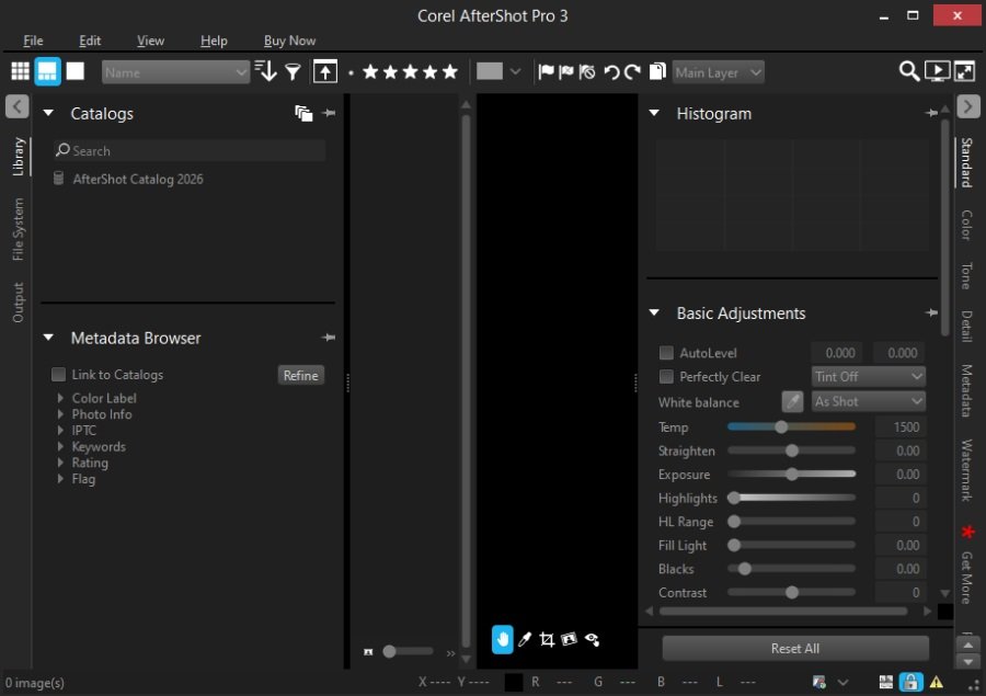 Co-rel AfterShot Pro 3中文激活版运行截图