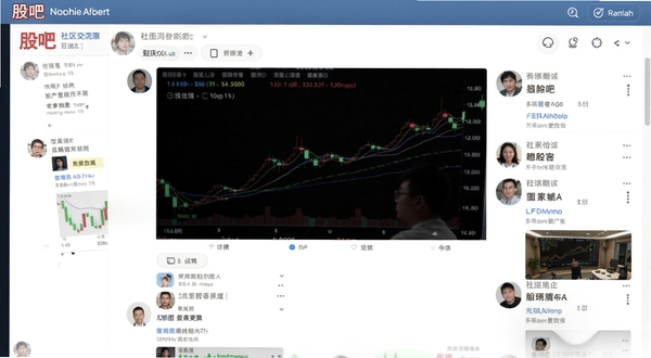 股吧 社区交流界面