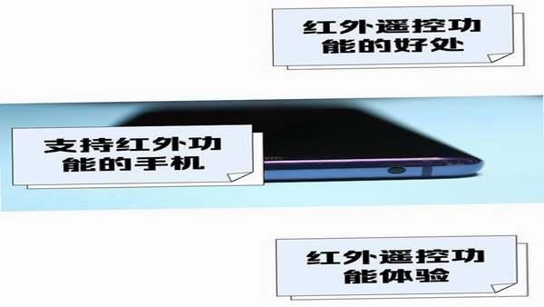 极简万能遥控器 手机红外发射孔位置示意图
