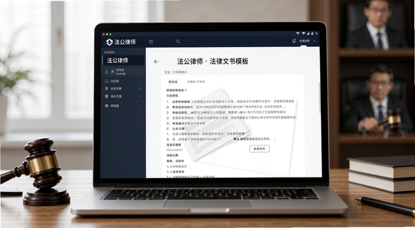 法公律师 法律文书模板界面预览图