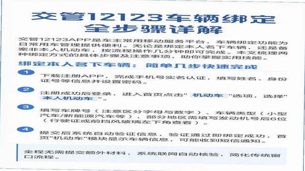 交通违章处理帮手绑定车辆操作步骤图
