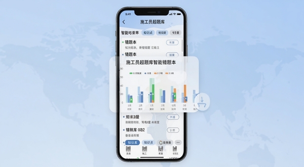 ʩ��Ա��������ܴ��Ȿ���棬�ֻ���Ļչʾ�����б���֪ʶ���ǩ������Ϊ����ɫ���䣬������������Ŀ�Ĵ���ͳ��ͼ��