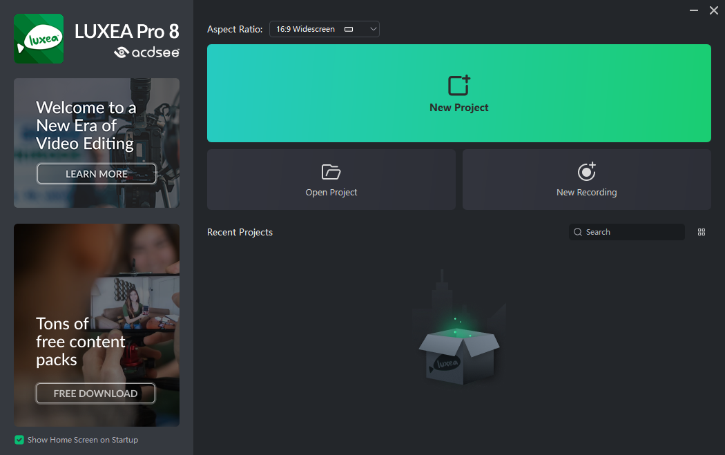 ACDSee Luxea Video Editor 8中文免费版运行截图