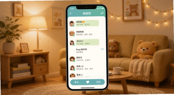 ������Ӧ��������չʾ���ֻ���Ļ������ʾ�����б������ߺ���ͷ�񣬱���Ϊ��ܰ��ůɫ�����价�������������¼�࣬ͻ���罻�������׺����������ԣ�����Booguģ������