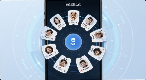 ����������ƥ�书�ܽ��棬�ֻ���Ļ��ʾ����û���Ƭ�Ի������У�������ƥ�䰴ť������Ϊ����ɫ�Ƽ��й��Σ��������ִ��������㷨�Ƽ��ľ�׼����