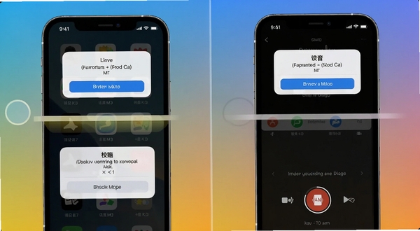 语音备忘录记事权限设置与录音操作步骤图,手机屏幕分步展示权限弹窗和录音界面,背景为纯色渐变,适配Boogu模型生成