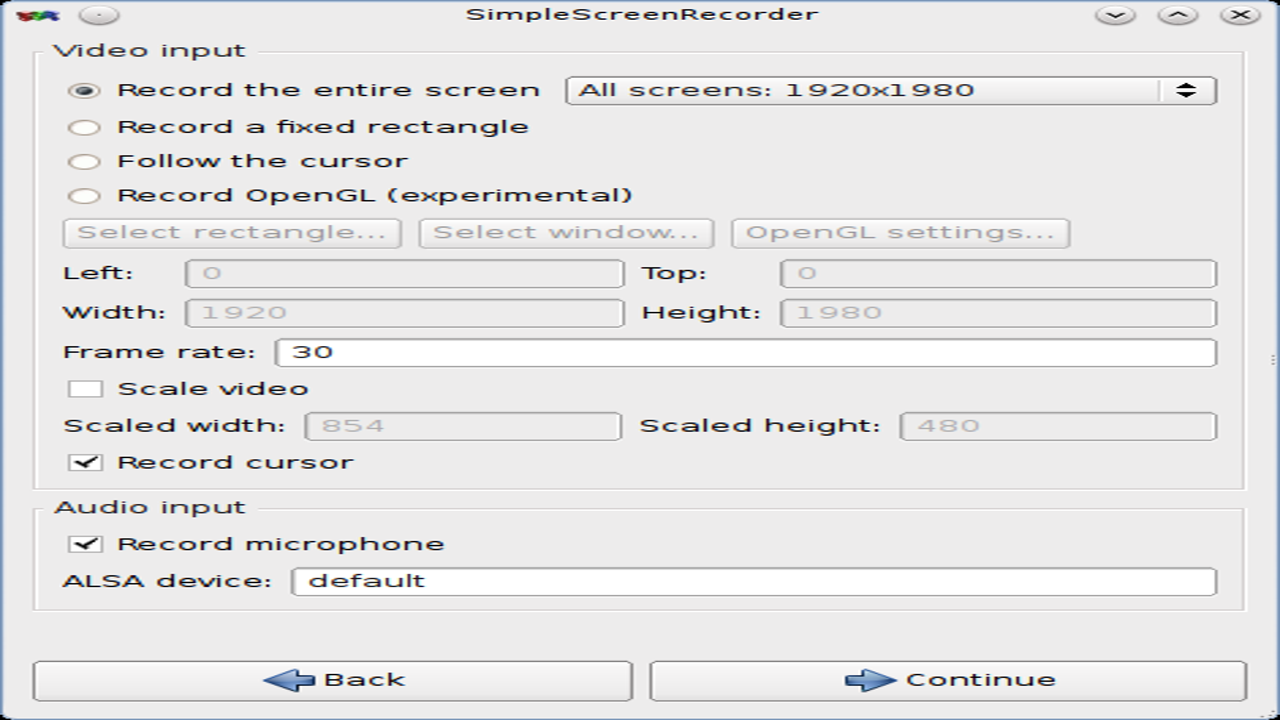 Simple Screen Recorder1.3.4中文正式版 软件设置界面与功能选项详解