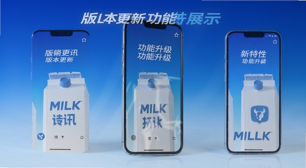 Milk��Ѷ �汾���� �������� �ֻ����� ������չʾ �Ƽ��� ��ɫ���䱳��