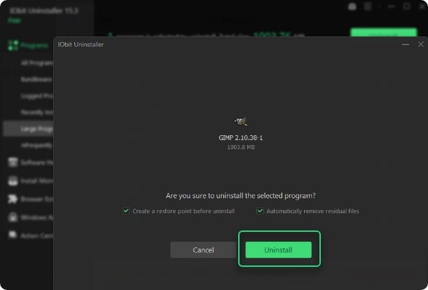 iobit uninstaller pro 16绿色便携版运行截图
