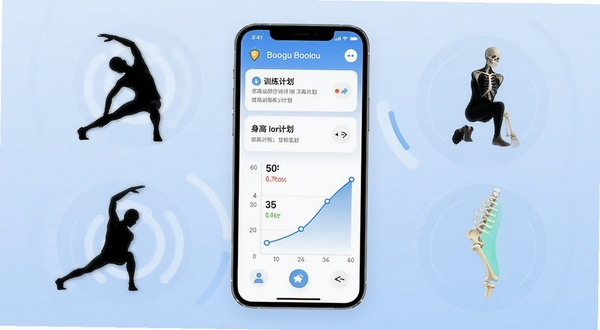 �����˶�APP������չʾ����������Ϊ�ֻ���Ļ����Ļ����ʾ����ѵ���ƻ��б�����������ͼ������Ϊ����ɫ���䣬��Χ�������춯����Ӱ���������ʾ��ͼ�����������¿Ƽ�������Booguģ������