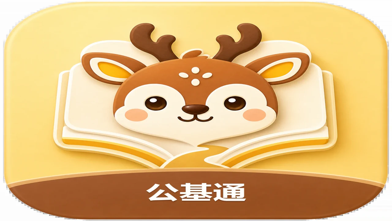 鹿小贝行测助手移动端刷题场景,展示碎片化学习便捷性,契合在职考生需求