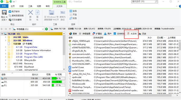 TreeSize Pro 9.8中文完整版运行截图