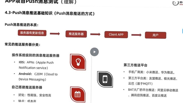PUSH 推送管理 界面