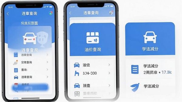 交通违章处理运行截图