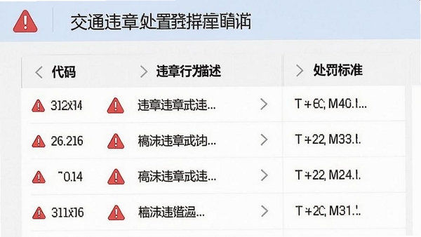 交通违章处理运行截图