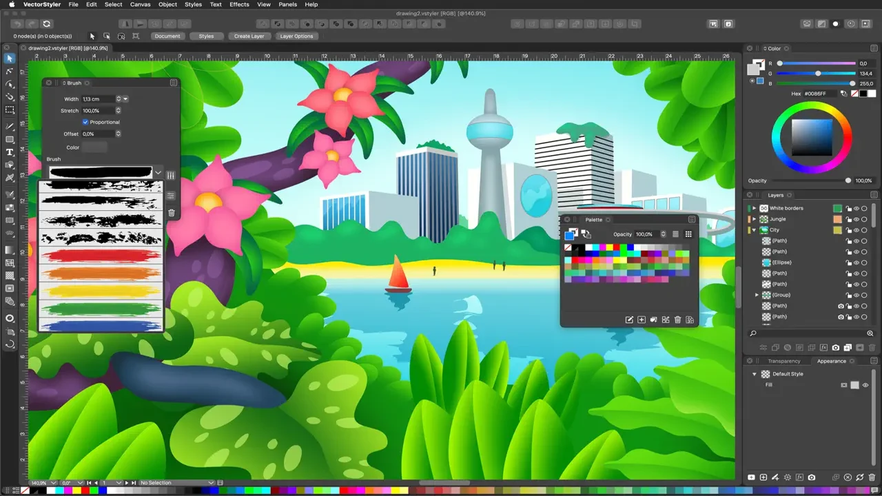 VectorStyler 1.3.026中文最新版软件主界面展示