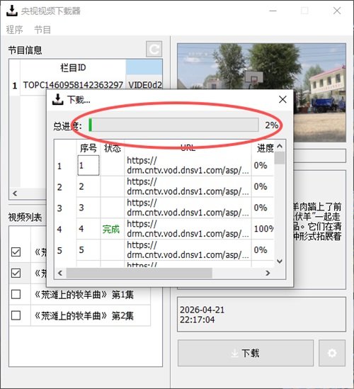 央视视频下载器(CCTV Video Downloader)4.5.1中文最新版运行截图
