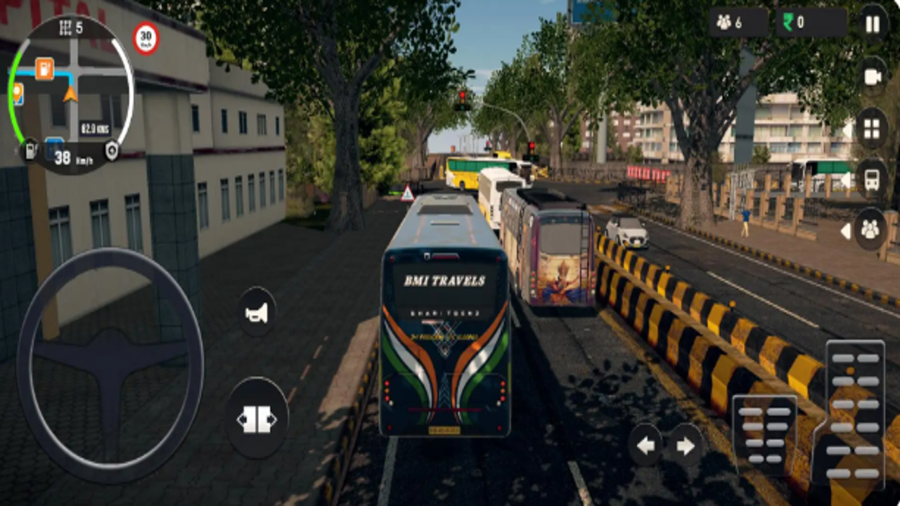 巴士大师:印度模拟器(Bus Masters India Simulator) 雨天驾驶及高分结算界面,体现技巧成果