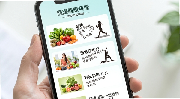 ҽ·����ҽѧ֪ʶ����ҳ�棬�ֻ���Ļ��չʾͼ�Ĳ�ï�Ľ������������б�����ͼ�����߲�ˮ�����˶������Ӱ������Ϊ��ˬ��ǳɫ���䣬����������������ͻ��֪ʶ���������ɸ�
