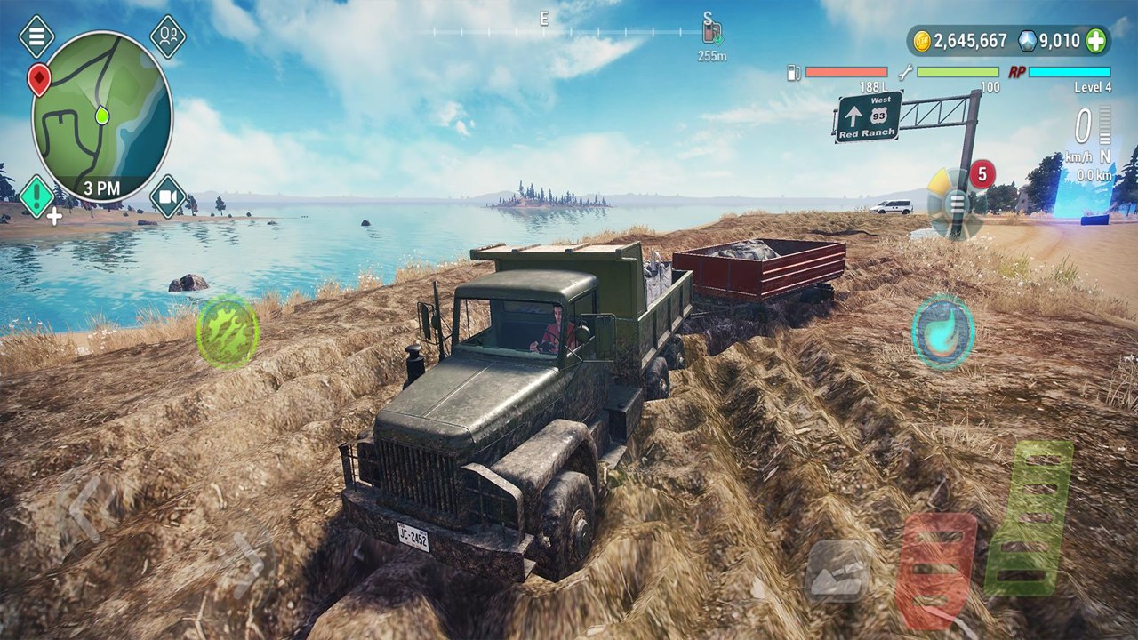 越野之路2(Off The Road Next) 游戏主界面与车辆展示