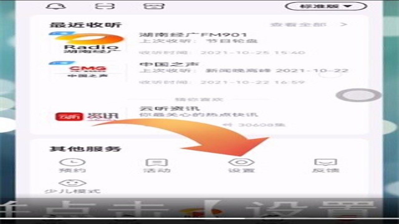 云听APP设置页面中音质选项调整细节