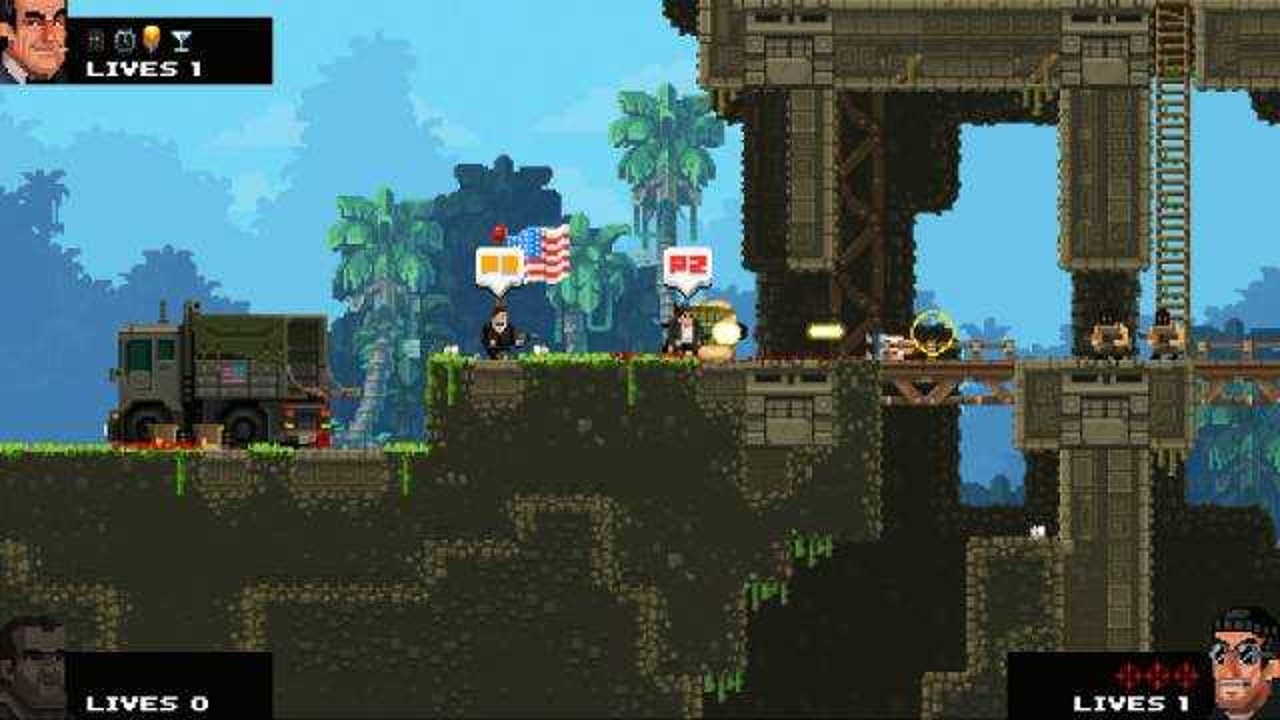 Broforce(武装兄弟连) PC端角色选择与Boss对战实战演示