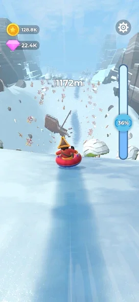 sled surfers雪橇冲浪者无限金币版运行截图