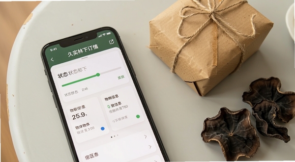 ��������Ϊ�ֻ���Ļ��д����ʾ��ʵ������̬�Ķ�������ҳ�棬�����а���״̬��������������Ϣ��Ƭ������Ϊ����ǳ��ɫ���棬�Ա߷���һ��ţƤֽ�����뼸Ƭ��ľ����Ϊ��׺������ɫ����ů����ͼƫ�����������ͻ������׷�ٹ��ܵ�ʵ�ø�