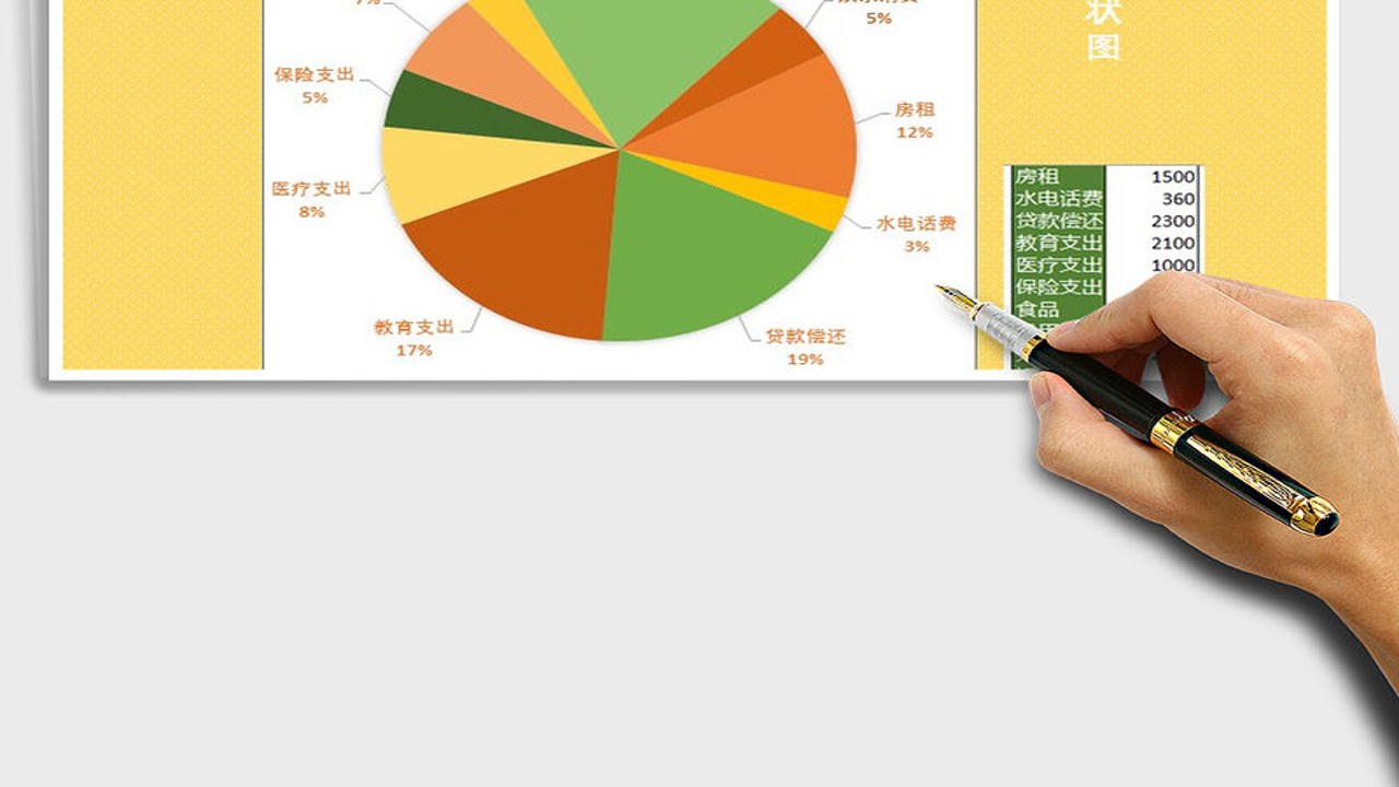 贝贝记账月度消费分析饼图与多账本切换界面,清晰展示不同类别支出占比及账本切换状态