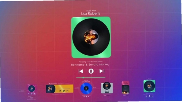 Pixel Music播放器深色主题界面截图