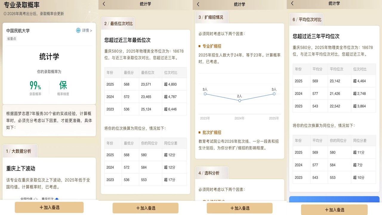高考志愿填报手册中平行志愿冲稳保策略实例分析