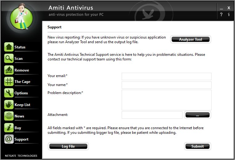 Amiti Antivirus 27中文完整版运行截图