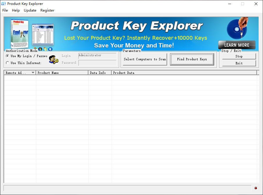 Product Key Explorer 4.3.0.0中文完整版运行截图