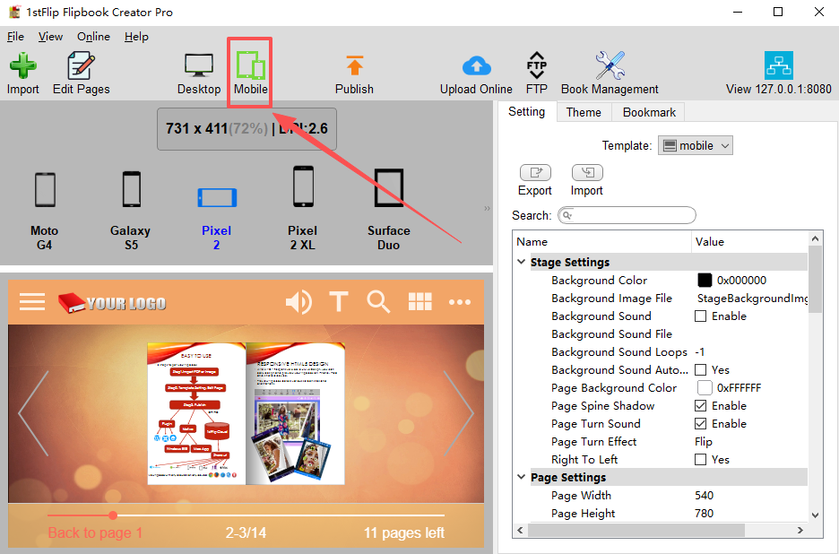 1stFlip Flipbook Creator Pro中文最新版运行截图