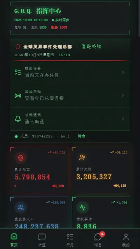 全球灵异事件处理总部AI文游运行截图