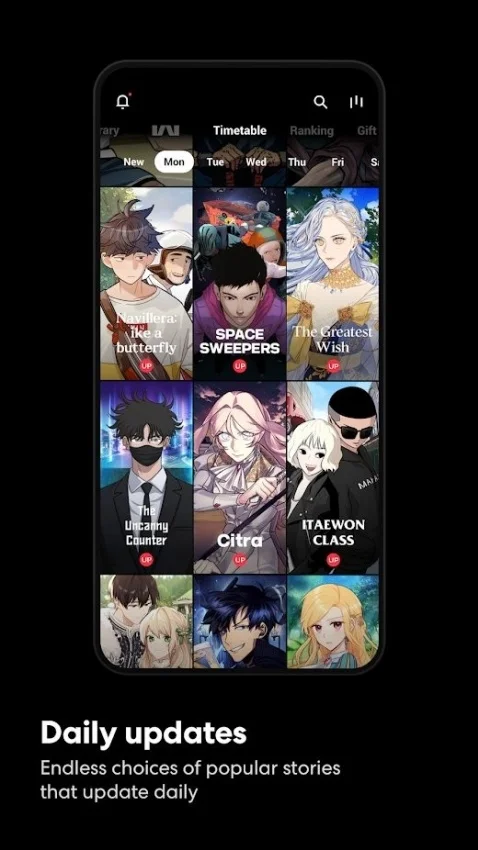 kakaowebtoon繁体中文版运行截图