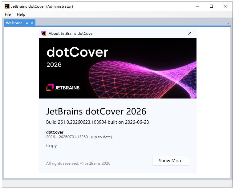 jetbrains dotCover 2026中文完整版运行截图