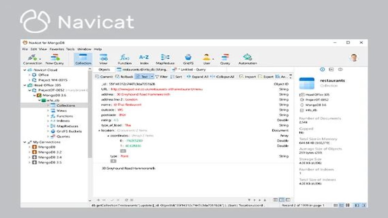 Navicat for MariaDB 18.0.2中文最新版下载界面与功能概览