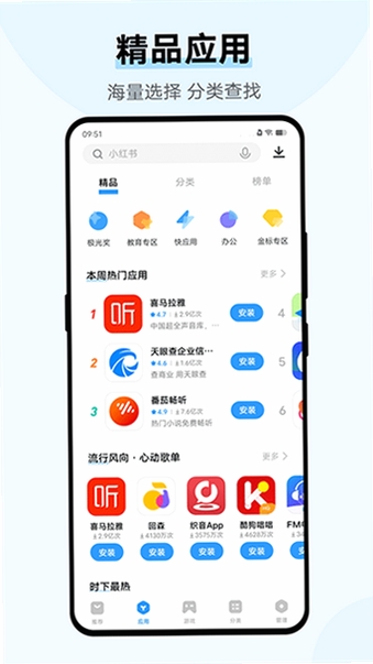 风轻应用商店运行截图