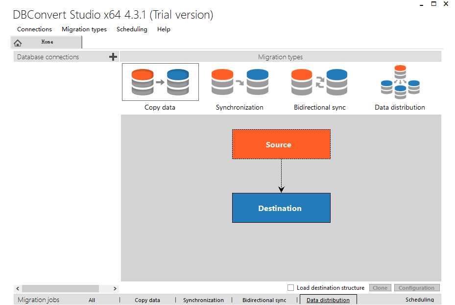 DBConvert Studio 4.3.1中文完整版运行截图