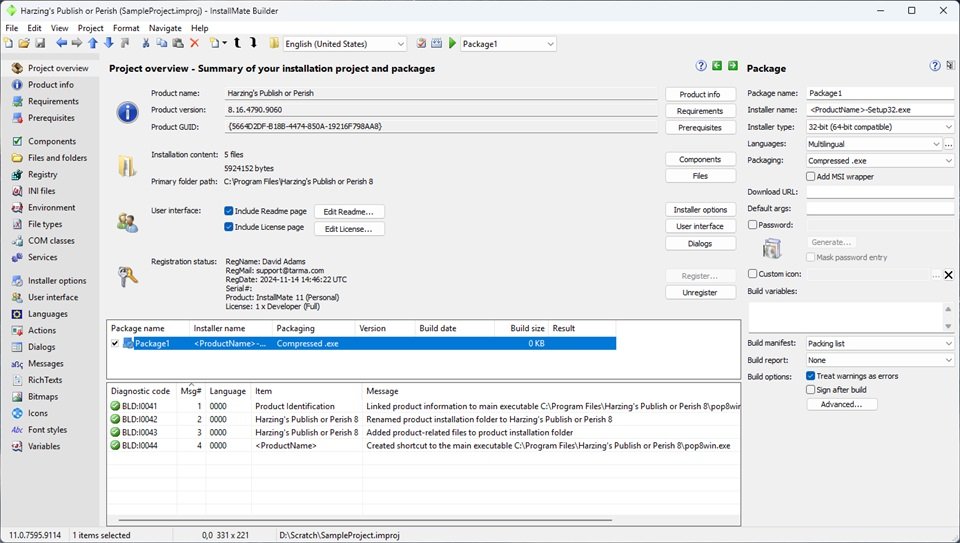 InstallMate11中文专业版运行截图