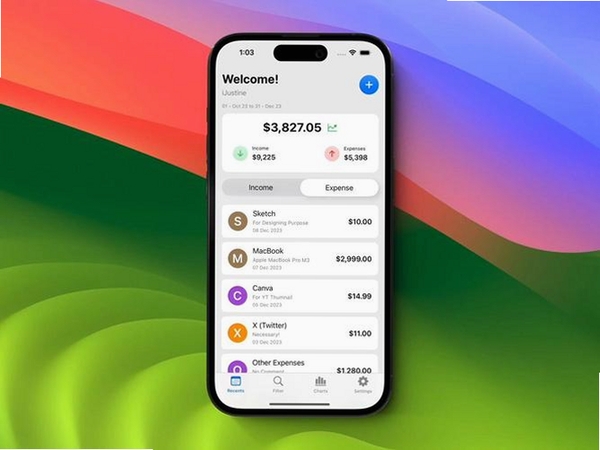 Expense Tracker运行截图