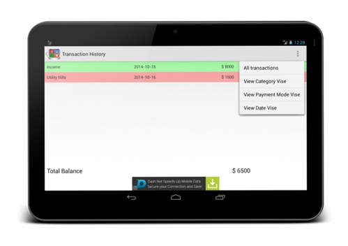 Expense Tracker运行截图