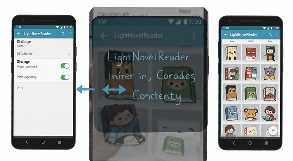 LightNovelReader�ڰ�׿�ֻ��ϵİ�װ��Ȩ�����ò���ʾ��ͼ������չʾ�ֻ����ý����д洢Ȩ�޿������Ķ��������ҳ�����ϳ��������Ϊ��ˬ�ı�ƽ������廭