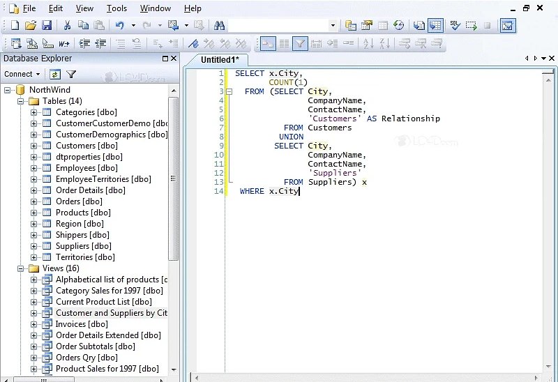 Universal SQL Editor中文版运行截图