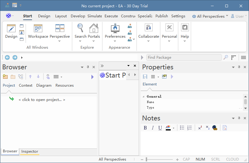 Enterprise Architect 17.2中文最新版运行截图