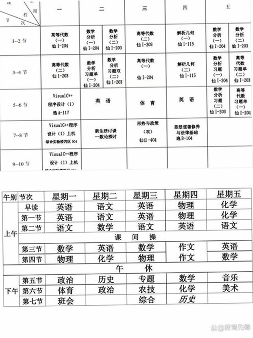课程表_CHD运行截图