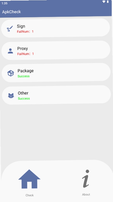 ApkCheck运行截图